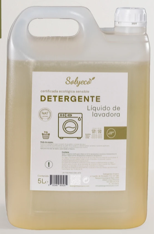 DETERGENTE LIQUIDO LAVADORA SENSIBLE Solyeco (5 L)