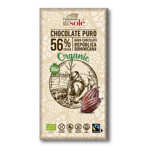 [2051120] CHOCOLATE NEGRO 56% Sole (100 g)