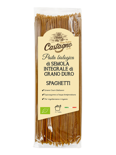 [2080140] ESPAGUETI DE SEMOLA INTEGRAL Castagno (500 g)