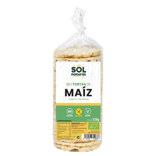 [2020440] TORTITAS DE MAIZ Solnatural ( 120 gr)