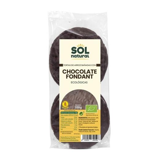 [2020210] TORTITAS DE ARROZ CON CHOCOLATE FONDANT Sol Natural (100 g)