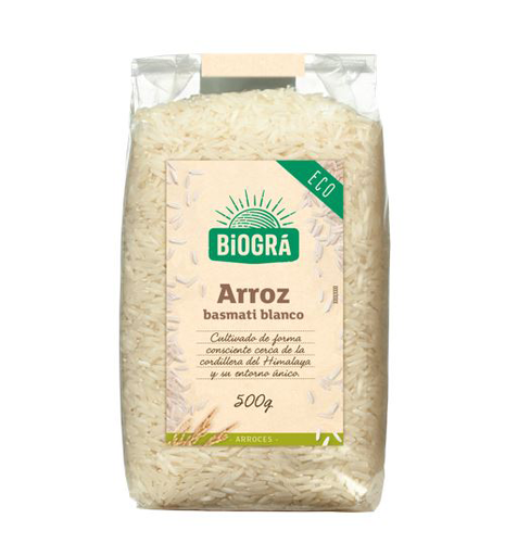 [2030080] ARROZ BASMATI BLANCO Biogra (500 gr)