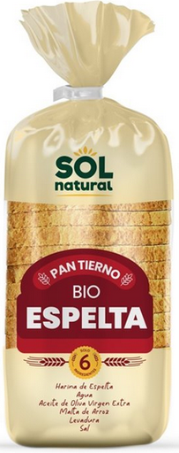 [1030013] PAN TIERNO DE ESPELTA MOLDE DE Sol Natural (400 g)