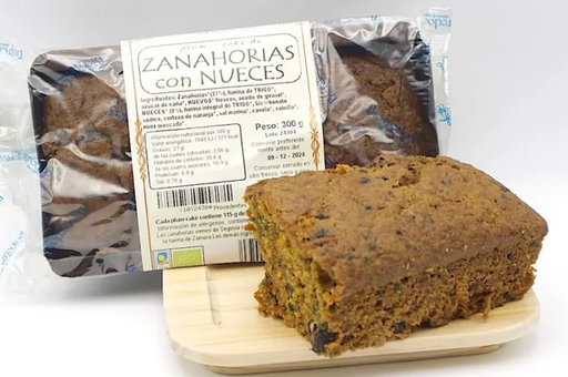 [1030321] PLUM-CAKE DE ZANAHORIA Y NUECES Biogredos (300 g) Cad 15/12