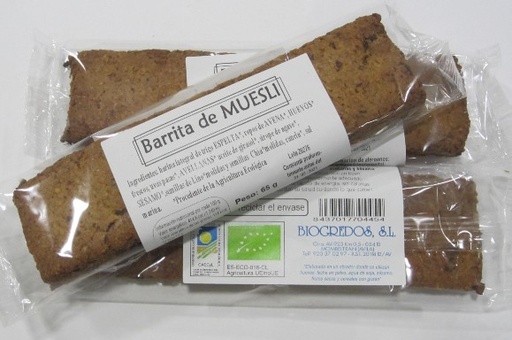 [2020052] BARRITA DE MUESLI Biogredos (65 gr)