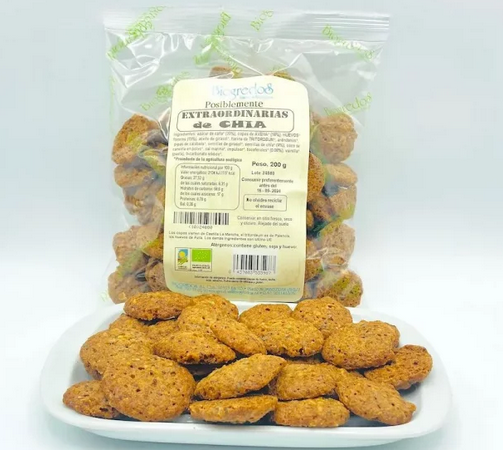 [3070021] GALLETAS EXTRAORDINARIAS CON CHIA Biogredos (200 g)