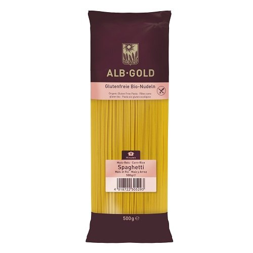 [2080163] ESPAGUETI DE ARROZ Y MAIZ SIN GLUTEN Alb-Gold (500 gr)