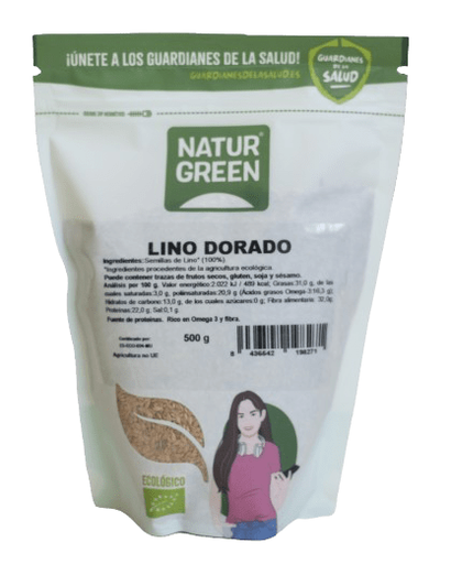 [2011081] SEMILLAS DE LINO DORADO Naturgreen (500 g)