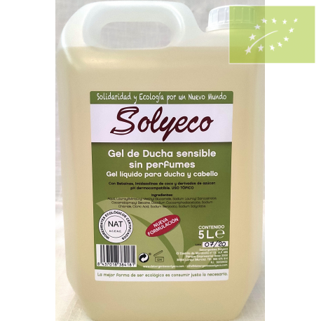 [3050121] GEL DE DUCHA SENSIBLE Solyeco (5 L)*