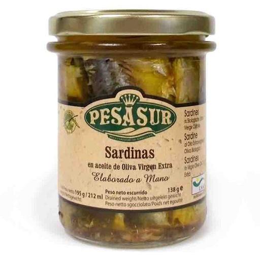 [2076081] SARDINAS EN ACEITE DE OLIVA CRISTAL Peasur (195 g)