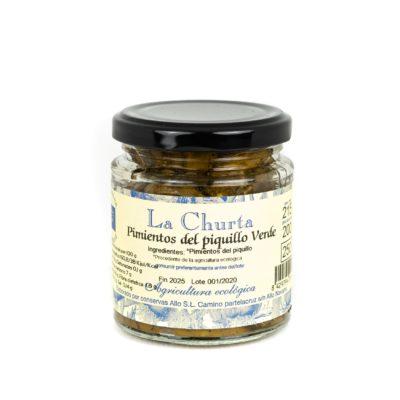 [2061029b] PIMIENTO DEL PIQUILLO VERDE EN TIRAS La churta (215 gr)