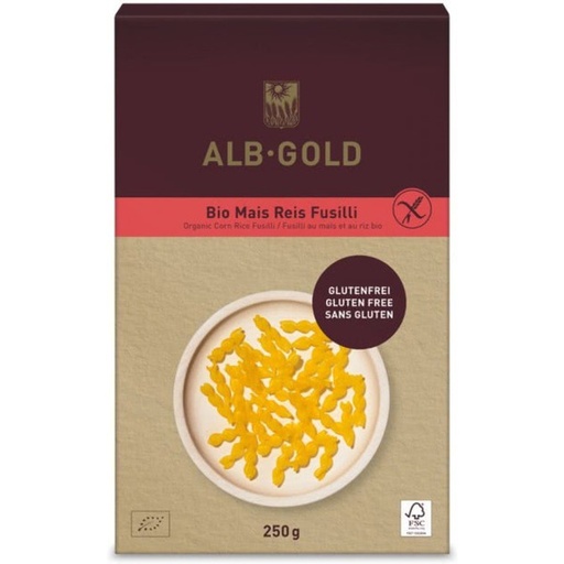 [2080205] ESPIRALES DE MAIZ Y ARROZ Alb-Gold (250 gr)