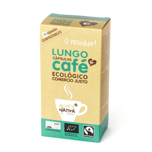 [2040060] CAPSULAS DE CAFE LUNGO Alternativa3 (10 und) Cad. 1/10
