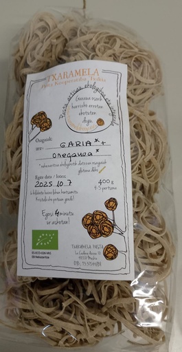 [2080051] NIDOS DE TAGLIATELLA DE TRIGO CON OREGANO Txaramela Pasta (400 g)