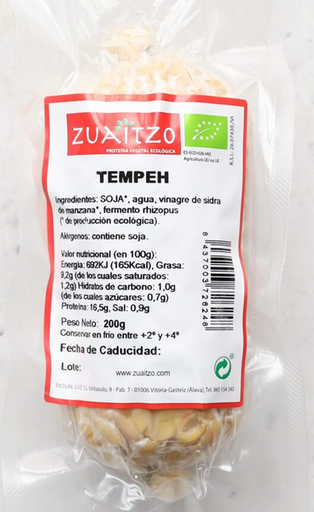 [2072126] TEMPEH NATURAL Zuaitzo (200 gr)
